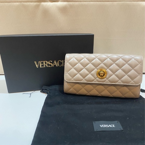 Versace 大全套羊皮金屬鏈條woc