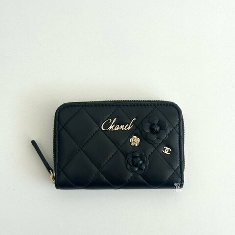 99新🆕 Chanel  香奈兒 山茶花拉鏈錢包
