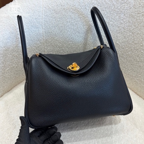 🌈Hermes🧡Lindy 26🧡黑色金扣🌈98新🌟TC皮🌟有貼膜🌟有盒🌟lindy26🌟lindy🌟愛馬仕🌟