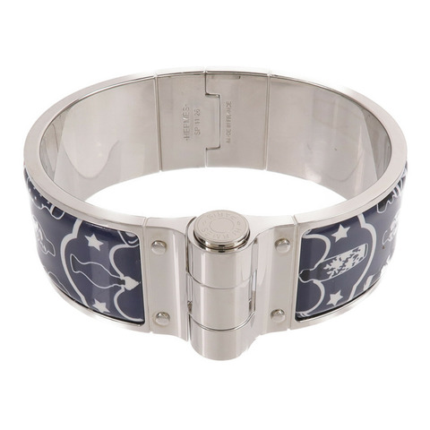 HERMES 金屬/琺瑯Charniere Bangle/Bracelet手鐲