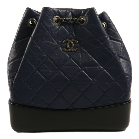 CHANEL 牛皮皮革Gabrielle BackPack鏈帶背包