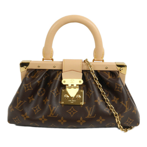 LOUIS VUITTON Monogram Clutch鏈帶手挽肩背兩用袋