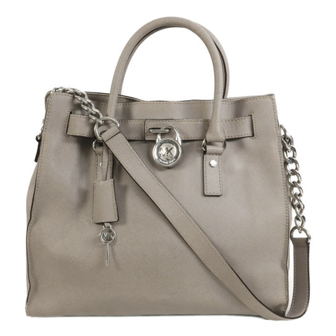 Michael Kors 牛皮皮革Hamilton Shoulder Tote鏈帶手挽肩背兩用袋