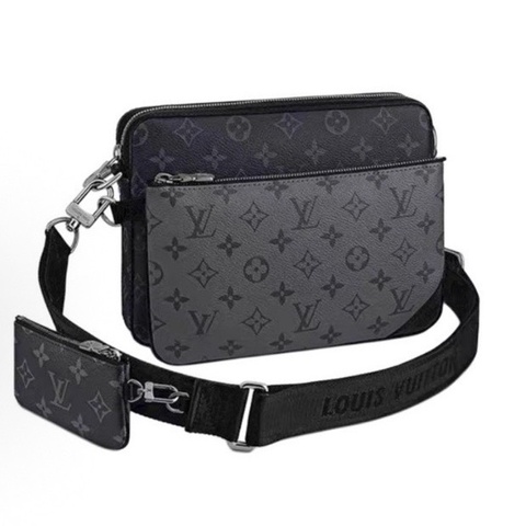 LOUIS VUITTON 路易威登 LV Trio 經典老花滿印三合一 男款 郵差包