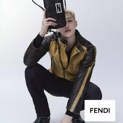 【Stray Kids方燦相似款小牛皮FEDNI法棍包】3折割愛中⭐️95新、絕美品⭐️