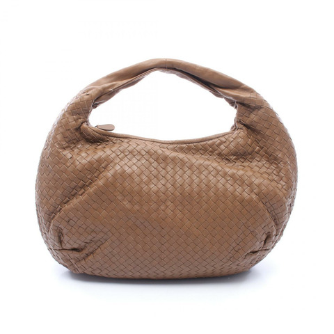 BOTTEGA VENETA Intrecciato 羊皮單肩包，棕色，二手，女士