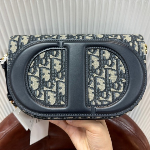 Dior 迪奧 CD Signature 新款老花單肩斜挎鏈條包