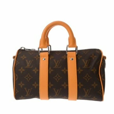 路易威登 (LOUIS VUITTON) 路易威登 Monogram Dust Keepall Bandoulière 25 Saffron M11542 女士帆布手提包 A 級二手 Ginzo