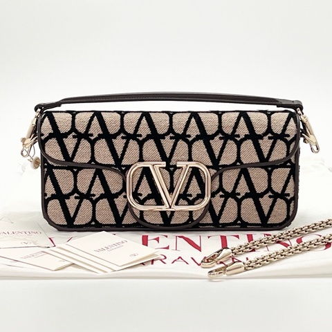 🖤 VALENTINO GARAVANI Toile Iconographe 刺繡法棍鏈條包 🖤