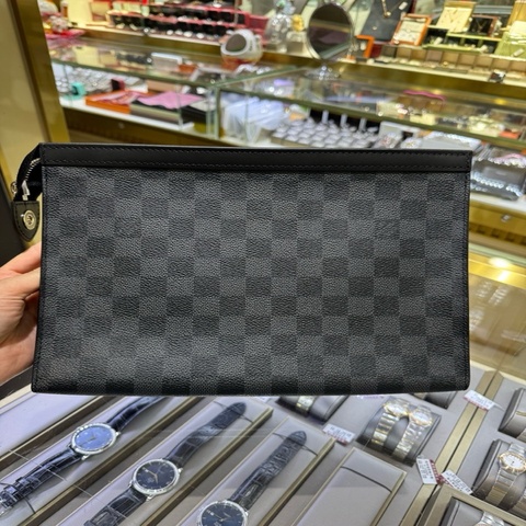 Louis Vuitton 路易威登 棋盤格洗漱包手拿包