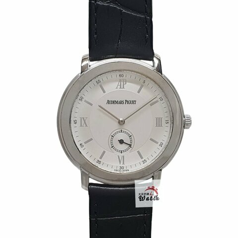 【大眾名錶】Audemars Piguet 愛彼 15056BC Jules Audemars系列 18K白金 薄型腕錶 底蓋裸空 原廠帶扣 錶徑36mm B1417