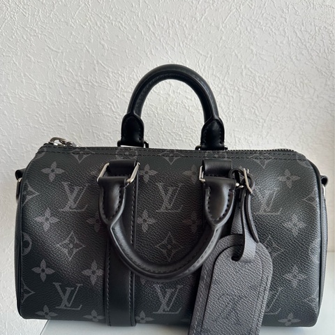 LV 黑花紋KEEPALL25 超經典