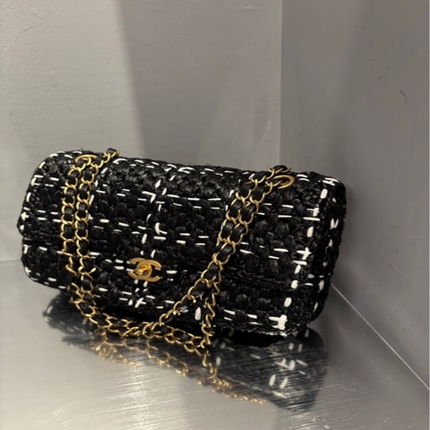 Chanel 23S CF25 拉菲草編織 ｜Classic Trend CT精品｜台北東區實體