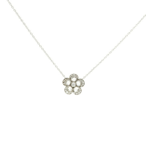 TIFFANY＆CO PT950鉑金Garden Flower Necklace鑽石項鍊