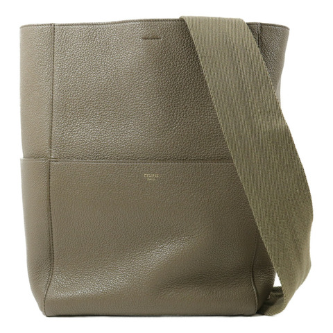 CELINE 牛皮皮革Sangle Bucket Large手挽袋