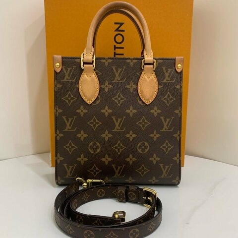 芯片款 路易威登/Louis Vuitton Sac Plat小號琴譜手袋 托特手提包