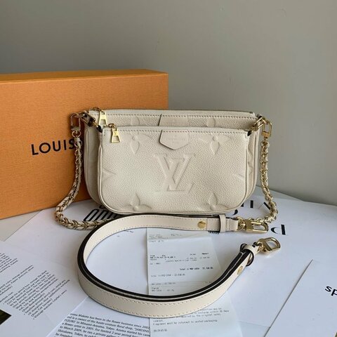 近新品 路易威登/Louis Vuitton 白色印花三合一  芯片款