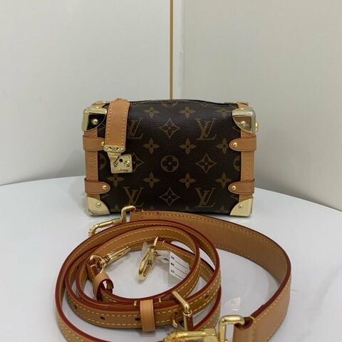 芯片款 路易威登/Louis Vuitton Side Trunk 小號軟盒子肩背斜背包