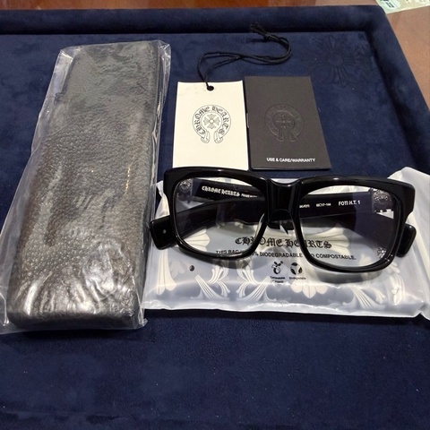 稀有釋出｜全新收藏級 Chrome Hearts 經典絕版眼鏡 Chrome Hearts Foti H.T.1 BK/Foti