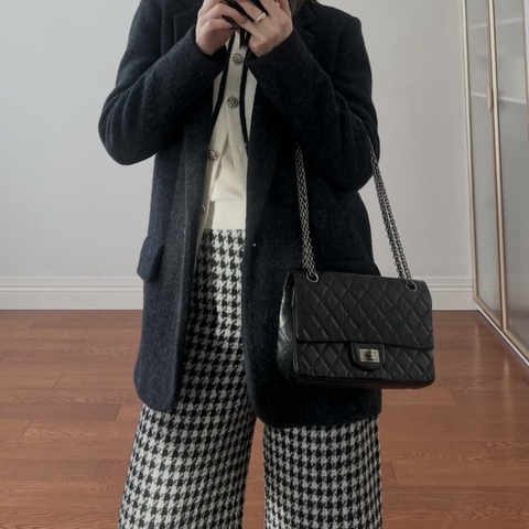 Chanel香奈兒🖤黑銀2.55復古牛皮小號 97新 30開有卡
