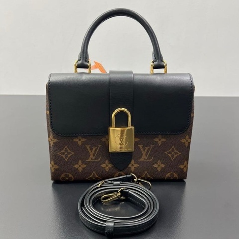 Lv 黑色老化鎖頭包 lock bb 20*16
