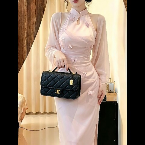 Chanel 22k黑金荔枝皮 郵差包  99新🆕 附件：盒子、防塵袋、購證 IIY