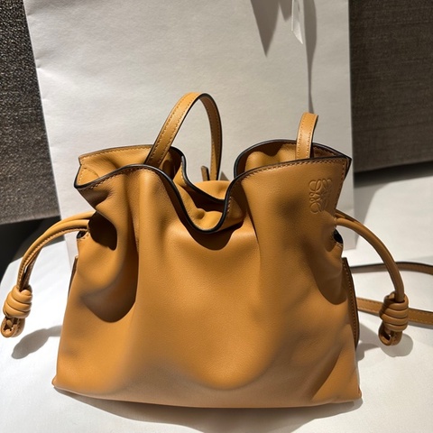 二手9成5新 Loewe Flamenco Medium焦糖色