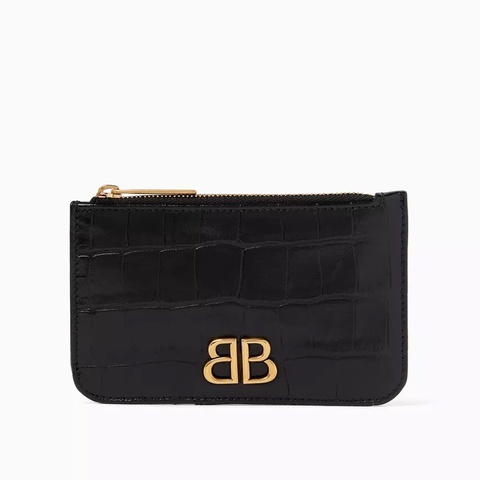 914intheair 『全新閒置』balenciaga 巴黎世家 鱷魚壓紋 一字錢包卡包