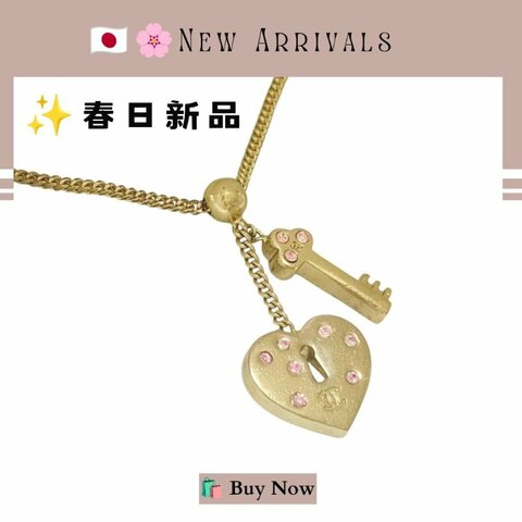 🛍️🎁 26 🔥 6月新品【預訂】甜美新款  💘 香奈兒 Chanel 金色愛心水鑽頸鏈🔥 香奈兒熱賣款 香奈兒經典款
