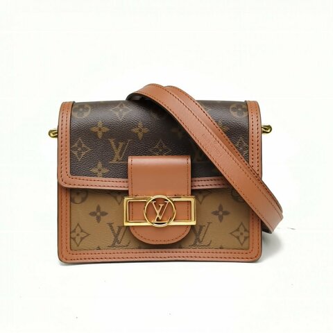 LOUIS VUITTON Dauphine達芙妮Mini20老花PVC晶片肩背包