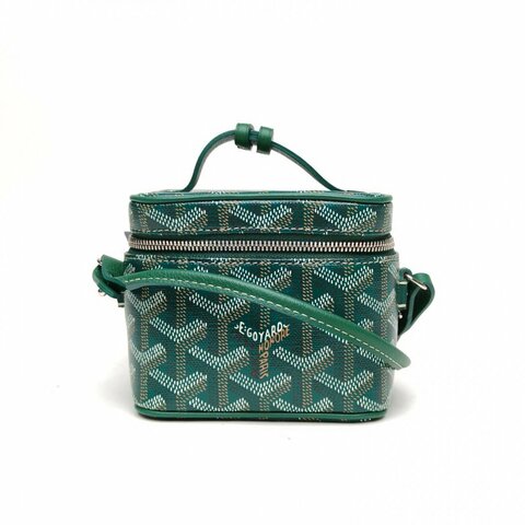 GOYARD 綠色PVusenano化妝包肩背包
