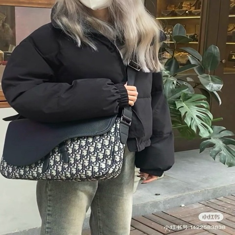 🖤 DIOR Saddle Oblique 老花郵差包 🖤