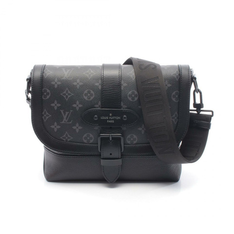 路易威登 Saumur 斜背包 M45911 Monogram Eclipse 二手男款