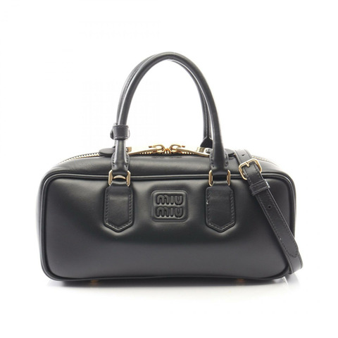 Miu Miu Arkady 斜背包 5BB148ACR3F0002 黑色真皮 全新 女士