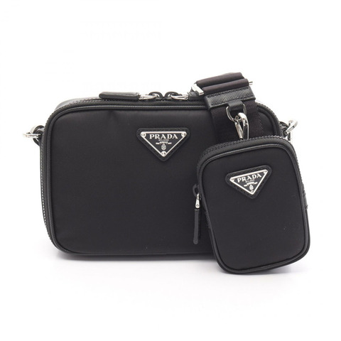 PRADA Brique 單肩斜背包 2VH0702DMHF0002 尼龍 Saffiano 皮革 全新