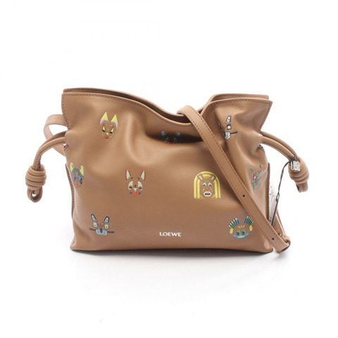 LOEWE Futurist Cat Flamenco 迷你肩背包 A411FC2XAC 皮革棕色 全新 女士