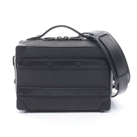 路易威登 Handle Soft Trunk 斜背單肩包 M59163 Trillon 皮革 BK