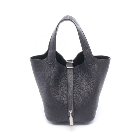 HERMES Picotin Lock PM 托特包 手提包 G Taurillon Clemence Caban 女士 SHW