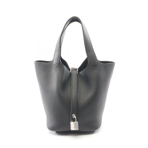 愛馬仕 Picotin Lock PM 托特水桶包 K 056289CK Taurillon Clemence BK SHW