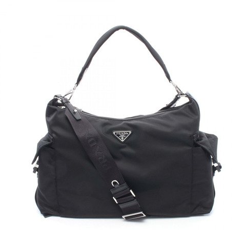 PRADA Explorer Re-Nylon 單肩包 2VH2042DW3F0002 Saffiano 皮革 黑色 全新