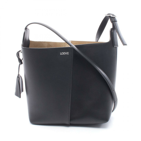 LOEWE Bilbao 水桶包 中型單肩斜背包 AWRAWRPX011100 皮革 BK 全新