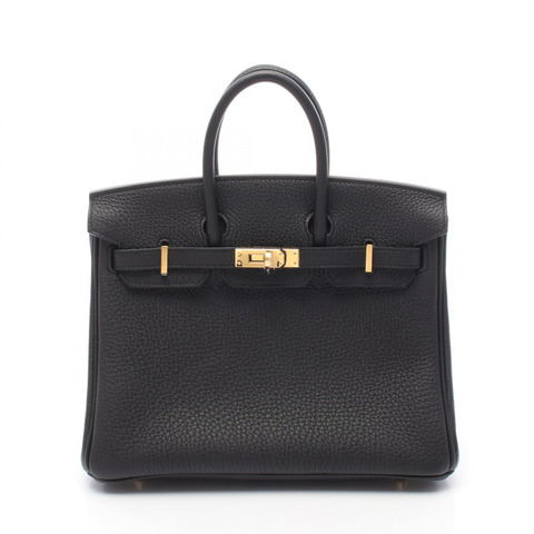 愛馬仕 Birkin 25 手提包，Togo 皮革，黑色，二手女款
