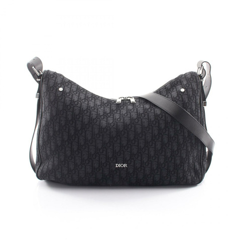 Christian Dior Slider Zip Hobo 大肩斜背包 1LEHO066YKY_H03E BK