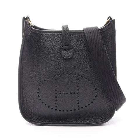 愛馬仕 Evelyne TPM Amazon 單肩斜背包 G Taurillon Clemence 黑色 GHW