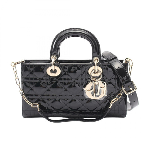 Christian Dior LADY D-Joy 中型兩用手提包 M0540OWCBM900 漆皮 全新
