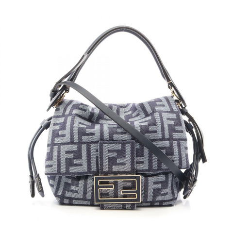 FENDI Mamma Baguette 小號斜背包 8BS105AWVAF0NAP 牛仔皮革 全新