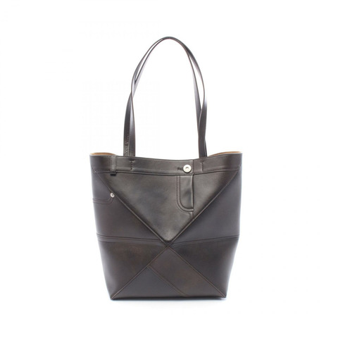 LOEWE PUZZLE TOTE PANTA 中型手提包 A779G50X980041 皮革 棕色 全新 女士