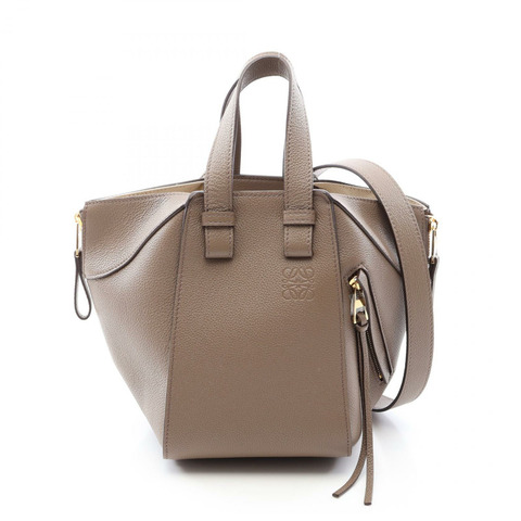 LOEWE 迷你兩用吊床手提包 A538H13X233170 皮革 灰色 新款 女士