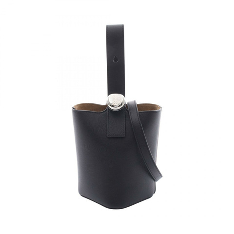 LOEWE Pebble Bucket Mini Bag 2WAY Handbag AANBBBMX311100 Leather Black NEW Women
