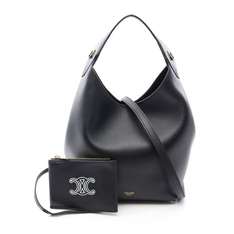 CELINE Hobo Teen 單肩斜背包 L10133Q7138NO 黑色皮革 全新